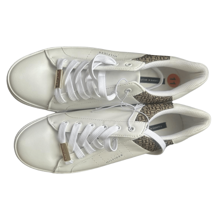 Tommy Hilfiger White Lace-Up Shoes Jamaica